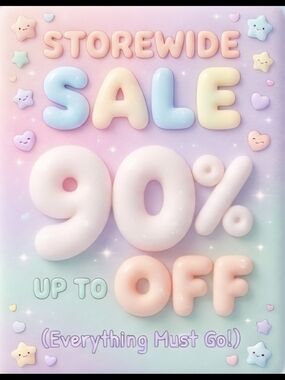Storewide SALE 90% Off I Will Accept All Offers